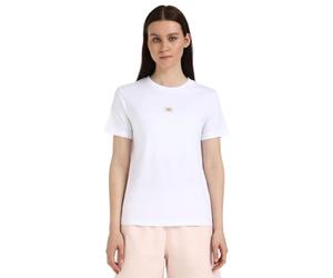 Calvin Klein Camiseta de Manga Corta Mujer Woven Label Jersey tee Regular Fit, Blanco (Bright White), S