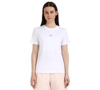 Calvin Klein Camiseta de Manga Corta Mujer Woven Label Jersey tee Regular Fit, Blanco (Bright White), XXL