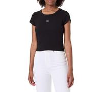 Calvin Klein Jeans Camiseta LV047C200G-UB1 Rib manga corta cuello redondo Negro L