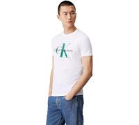 Calvin Klein Camiseta de Manga Corta para Hombre Cuello Redondo, Blanco (Bright White), XS