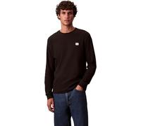 Calvin Klein Camiseta de Manga Larga Hombre Waffle Badge tee con Cuello Redondo