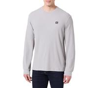 Calvin Klein Camiseta de Manga Larga Hombre Waffle Badge tee con Cuello Redondo, Gris (Formal Gray), XL