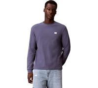 Calvin Klein Camiseta de Manga Larga Hombre Waffle Badge tee con Cuello Redondo