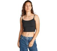 Calvin Klein Camiseta de Tirantes Mujer Elastic Strappy Top con Logotipo en los Tirantes, Negro (CK Black), XS