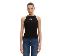 Calvin Klein Jeans Camiseta tirantes MONOLOGO RIB TANK TOP in Negro EU XS