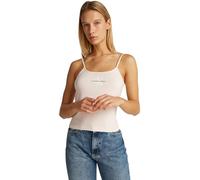 Calvin Klein Camiseta de Tirantes Mujer Strappy Tank Top Slim Fit, Rosa (Silver Peony), M