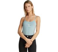 Calvin Klein Camiseta de Tirantes Mujer Strappy Tank Top Slim Fit, Turquesa (Cloud Blue), M