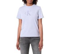 Calvin Klein Camiseta gráfica HR SS Clssc Mnlg CNC Lv047B865G para Mujer, Color Morado (Cielo cósmico), Talla S