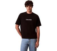 Calvin Klein Camiseta para Hombre SS RLXD con Logotipo estándar, Color Negro (Negro), Talla XL
