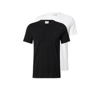 Calvin Klein Camiseta 'Slim Monogram Embroidery T' azul oscuro / blanco XL azul oscuro / blanco