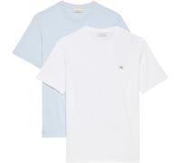 Calvin Klein Camiseta SS Badge para Hombre, 2 Unidades, Lv04Rd248G, Multicolor, Talla M