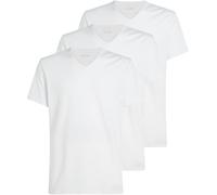 Calvin Klein Camisetas de Manga Corta Hombre Pack de 3 con Cuello de Pico, Blanco (White, White, White), S