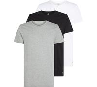 Calvin Klein Camisetas de Manga Corta Hombre Pack de 3 de algodón, Multicolor (Black, White, Grey Heather), XL