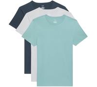 Calvin Klein Camisetas de Manga Corta Hombre Pack de 3 de algodón, Multicolor (Micro Chip/Zoni Beach/Ink), XL