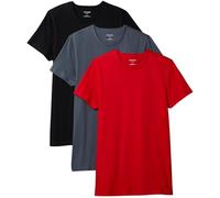 Calvin Klein Camisetas de Manga Corta Hombre Pack de 3 de algodón, Multicolor (Turbulence/Adrenaline Rush/Black), XXL