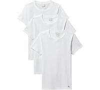 Calvin Klein Camisetas de Manga Corta Pack de 3 Mujer Cotton tee con Cuello Redondo, Blanco (White/White/White), M