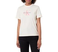 Calvin Klein Camisetas HR SS Clssc Mnlg CNC Lv047B865G para Mujer, Color Blanco, Talla M