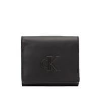 Calvin Klein Cartera Mujer Bold Medium Bifold pequeña, Negro (Black), Talla Única