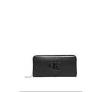 Calvin Klein Cartera 'Embossed Monogram Zip-around' negro One Size negro