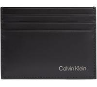 Calvin Klein Cartera Hombre Smooth Cardholder de Piel, Negro (Black), Talla Única