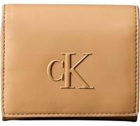 Calvin Klein Cartera Mujer Bold Medium Bifold pequeña, Marrón (Tannin), Talla Única