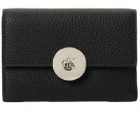 Calvin Klein Cartera Mujer Round Pebble Trifold de Piel, Negro (Black), Talla Única