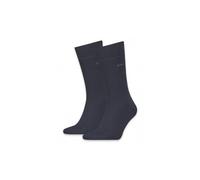 Calvin Klein Casual Flat Knit Cotton Men's Crew Socks 2 pack, Calcetín clásico de los hombres, Navy, 39/42