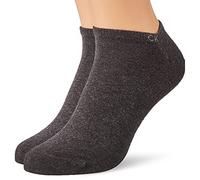 Calvin Klein Casual Men's Liner Socks 2 pack, Zapatillas de los hombres, dark grey melange, 43/46