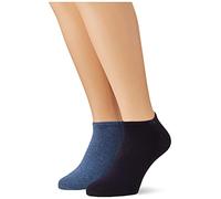 Calvin Klein Casual Men's Liner Socks 2 pack, Zapatillas de los hombres, denim melange, 43/46