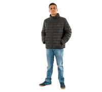 Calvin Klein Cazadora acolchada Hombre Nylon Hooded Puffer con capucha, Negro (Black), XXL
