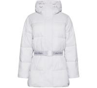 Calvin Klein Cazadora acolchada Mujer Belted Midweight con cinturón, Morado (Lacey Lilac), L