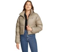 Calvin Klein Cazadora acolchada Mujer Down Cropped Puffer corta, Beige (Brindle), XL