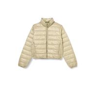 Calvin Klein Cazadora acolchada Mujer Down Shine brillante, Beige (Nordic Dust), L