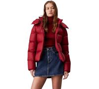 Calvin Klein Cazadora acolchada Mujer Down Short Puffer con capucha, Rojo (Red Currant), XL