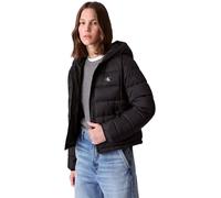 Calvin Klein Cazadora acolchada Mujer Lightweight Puffer con capucha, Negro (Black), XXS