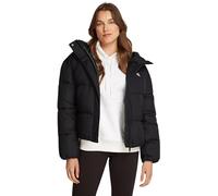 Calvin Klein Jeans LOGO SHORT HOODED PUFFER Chaqueta acolchada Mujer, Negro (Ck Black), XS