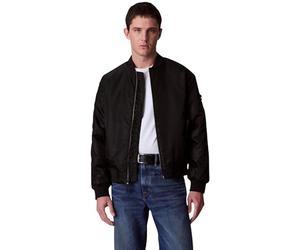 Calvin Klein Cazadora bomber Hombre Jeans Hero con cremallera, Negro (Black), S
