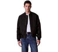 Calvin Klein Cazadora bomber Hombre Jeans Hero con cremallera, Negro (Black), XL