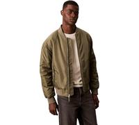 Calvin Klein Cazadora bomber Hombre Jeans Hero con cremallera, Verde (Dusty Olive), L