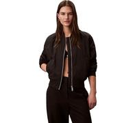 Calvin Klein Cazadora bomber Mujer Essential Nylon Jacket impermeable, Negro (Black), L