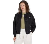 Calvin Klein Cazadora Bomber para Mujer Cazadora de Entretiempo, Negro (Ck Black), L