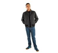 Calvin Klein Cazadora de entretiempo Hombre Padded Harrington con cuello alto, Negro (Black), XXL
