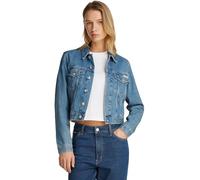 Calvin Klein Cazadora vaquera Mujer 90's Denim Jacket Cropped Fit, Azul (Denim Medium), XS