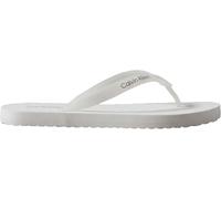 Calvin Klein Chanclas Beach Hombre Beach Long Slide Sandalias de dedo, Blanco (Bright White), 40