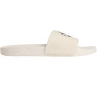 Calvin Klein Chanclas Hombre Slide con canvas, Beige (Oatmeal), 41