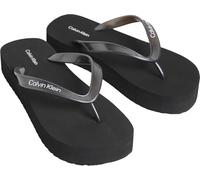 Calvin Klein Chanclas Mujer Flatform con plataforma, Azul (Triple Black), 36