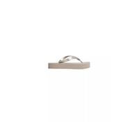 Calvin Klein Chanclas planas para mujer, Met Tpu HW0HW03120, color gris (gris pardo desierto), talla 6.5