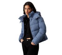 Calvin Klein - Chaqueta Acolchada Corta con Capucha - Jackets - Mujer - Azul - M -