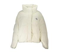 Calvin Klein - Chaqueta de Manga Larga con Logo y Múltiples Bolsillos - Jackets - Mujer - Blanco - L -
