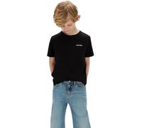 Calvin Klein Chest Inst.Logo SS T-Shirt Iu0iu00683 Camiseta S/S, Black (CK Black), 10 Años Unisex Adulto